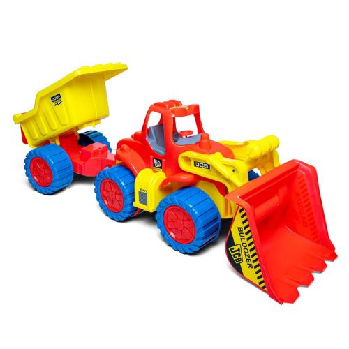 Jumbo Size Bulldozer And Truck Construction Vehicle (Non Electronic)